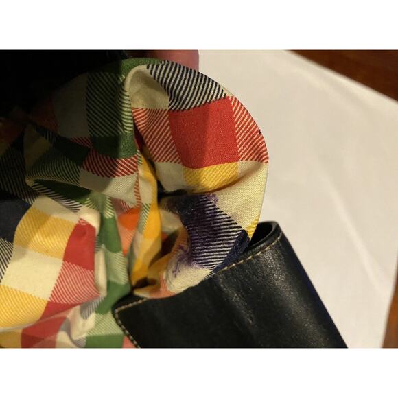 MAXX New York Polypropylene Leather Shoulder Handbag, Plaid. - Picture 16 of 16